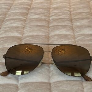 Maui Jim “Cinder Cone” Brown Gradient Aviator Sunglasses unisex